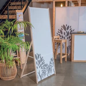 Banners / Roll up 11 chevalet bois2 adequatexpo