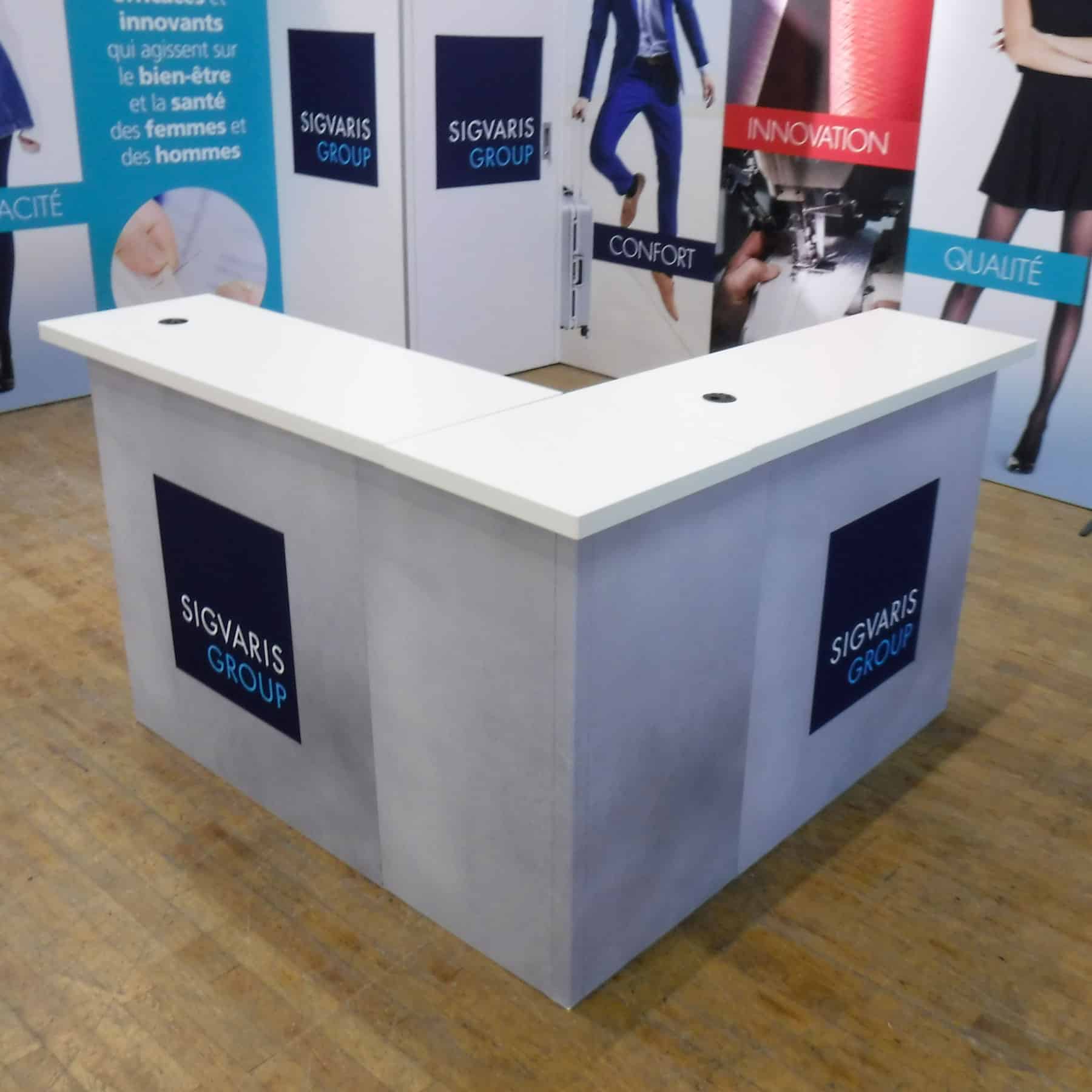 comptoir hline carre modulable long accueil